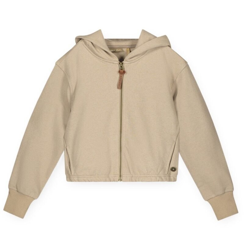 Like Flo Teens - Meisjes vest met capuchon - Kyth - Grijs melee gouden lurex Like Flo Meisjes vest met capuchon - Kyth - Grijs melee gouden lurexMateriaal 82%CO 9%PA 9%PE