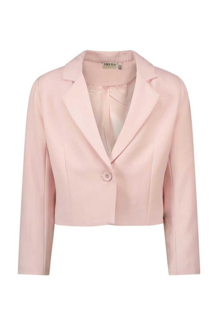 Like Flo Zomer blazer meisjes Licht roze - geweven Like FLO Zomer blazer meisjes Licht roze - gewevenMateriaal 100% polyesther