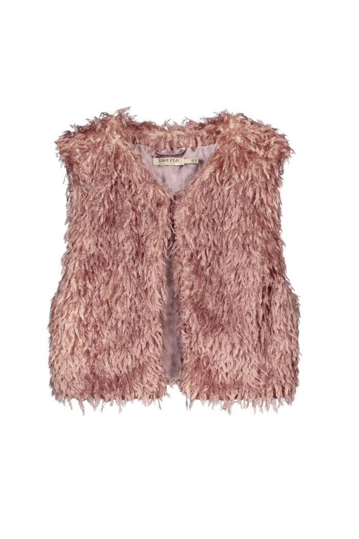 Like Flo Zomer gilet meisjes Roze - veren Like FLO Zomer gilet meisjes Roze - verenMateriaal 100% polyesther