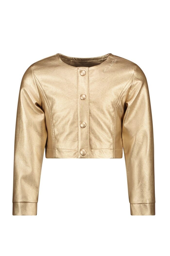 Like Flo Zomer jasje meisjes Goud - pu leer Like FLO Zomer jasje meisjes Goud - pu leerMateriaal 100% katoen
