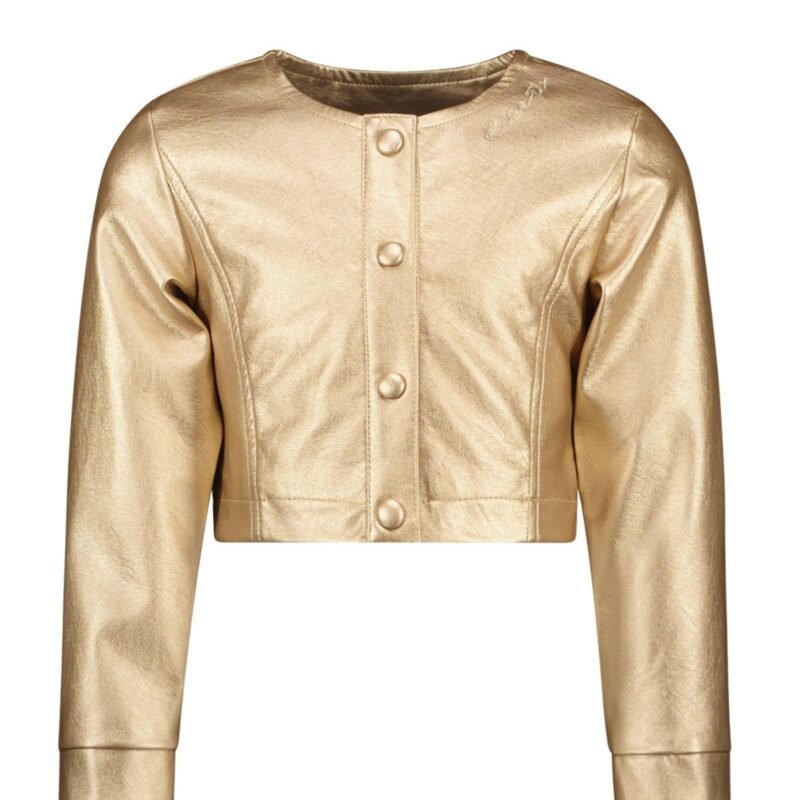 Like Flo Zomer jasje meisjes Goud - pu leer Like FLO Zomer jasje meisjes Goud - pu leerMateriaal 100% katoen