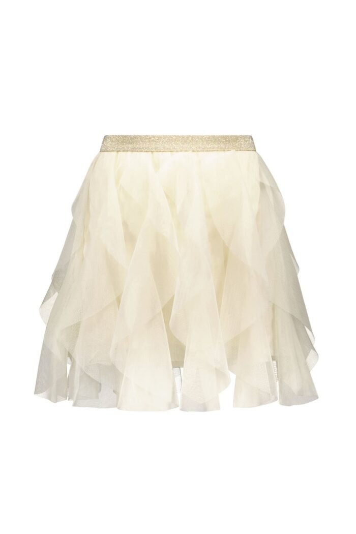 Like Flo Zomer rok meisjes Off wit - mesh Like FLO Zomer rok meisjes Off wit - meshMateriaal 100% polyesther
