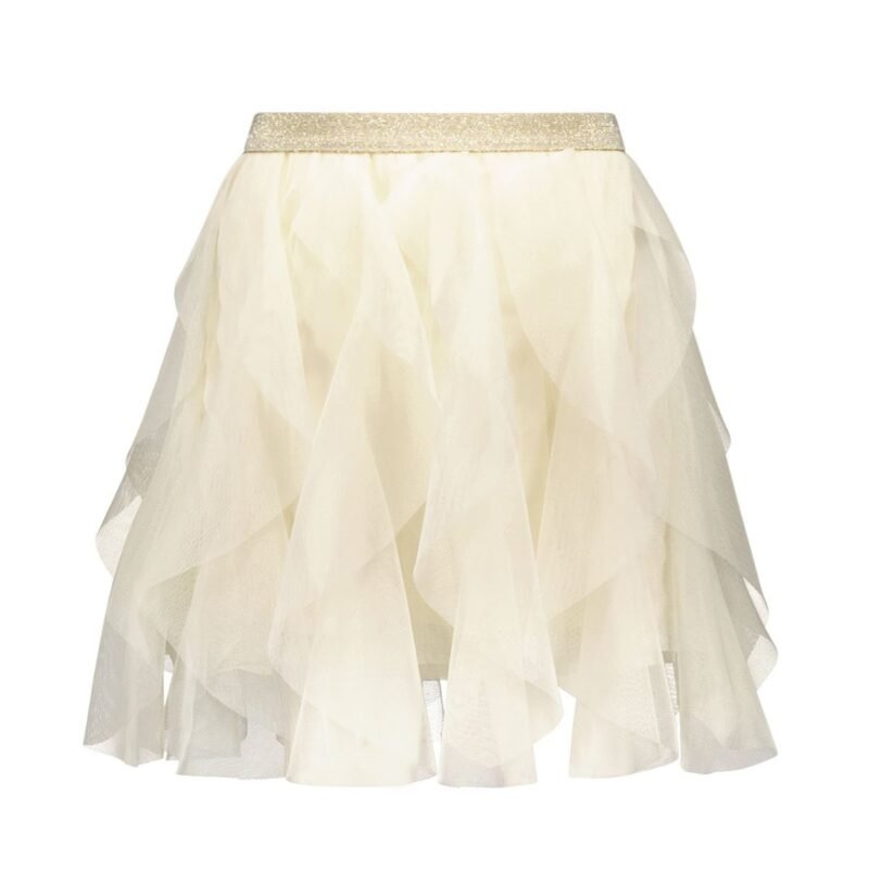 Like Flo Zomer rok meisjes Off wit - mesh Like FLO Zomer rok meisjes Off wit - meshMateriaal 100% polyesther