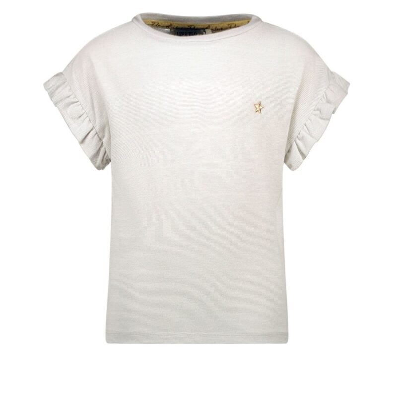 Like Flo Zomer shirt meisjes Off wit - glitter Like FLO Zomer shirt meisjes Off wit - glitterMateriaal 65% evi
