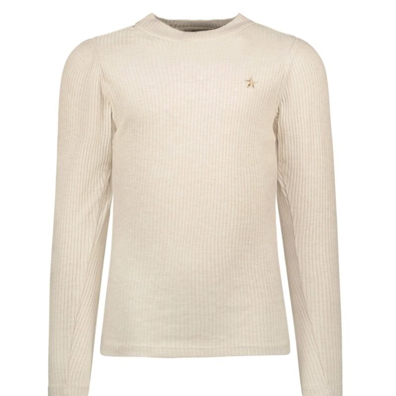 Like Flo Zomer shirt meisjes Off wit - rib - lange mouw Like FLO Zomer shirt meisjes Off wit - rib - lange mouwMateriaal 87% evi