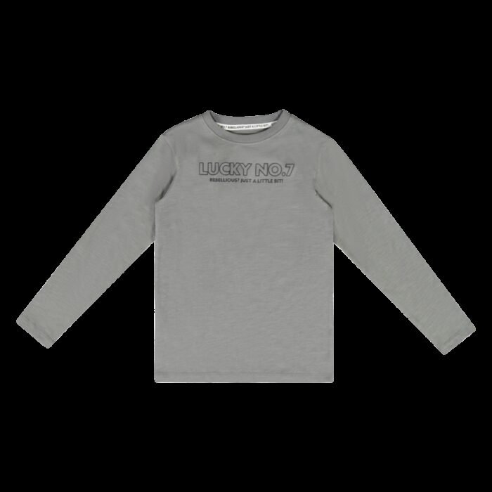 Lucky No. 7 Jongens shirt - Castor grijs Lucky No. 7 Jongens shirt - Castor grijsMateriaal