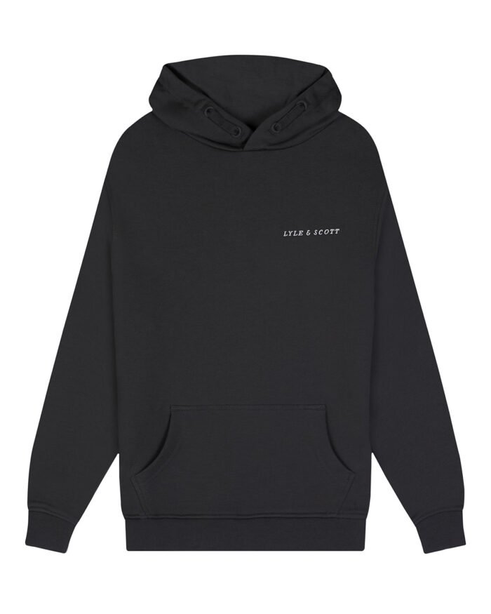 Lyle & Scott Hoodie Script - Gun metal grijs Lyle & Scott Hoodie Script - Gun metal grijsMateriaal BODY SHELL 100% COTTON