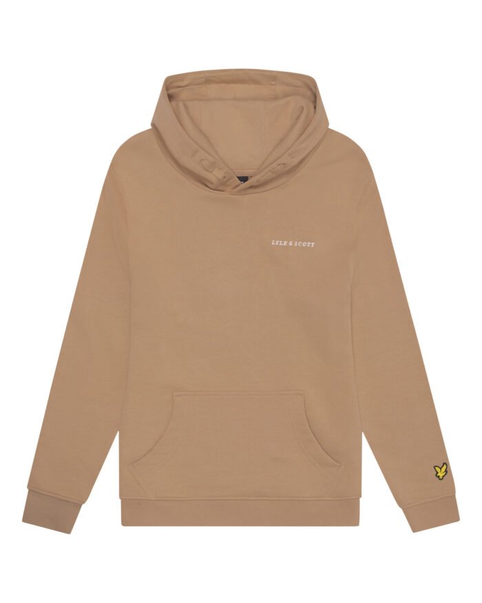 Lyle & Scott Hoodie script - W122 Zand Storm Lyle & Scott Hoodie script - W122 Zand StormMateriaal Body Shell 100% Cotton