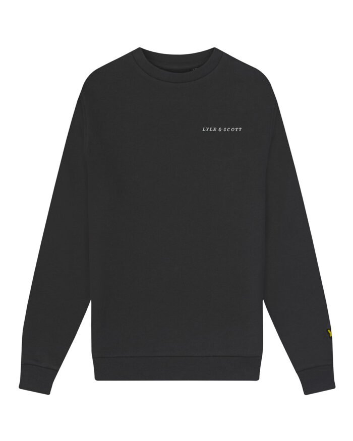 Lyle & Scott Sweater Script - Gun metal grijs Lyle & Scott Sweater Script - Gun metal grijsMateriaal BODY SHELL 100% COTTON