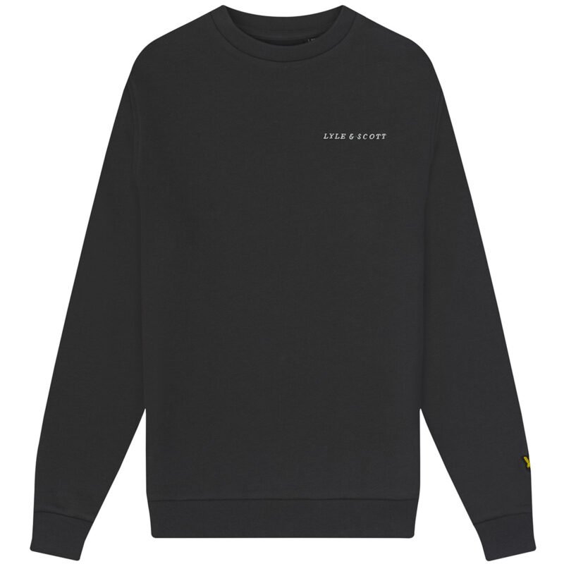 Lyle & Scott Sweater Script - Gun metal grijs Lyle & Scott Sweater Script - Gun metal grijsMateriaal BODY SHELL 100% COTTON