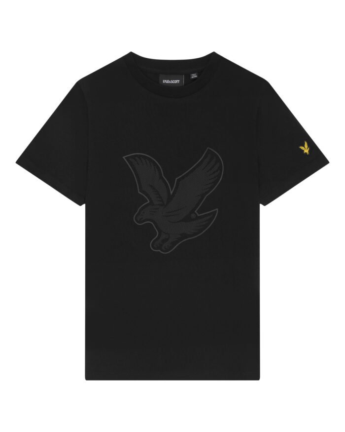 Lyle & Scott T-shirt graphic eagle - Z865 Jet zwart Lyle & Scott T-shirt graphic eagle - Z865 Jet zwartMateriaal Body Shell 100% Cotton