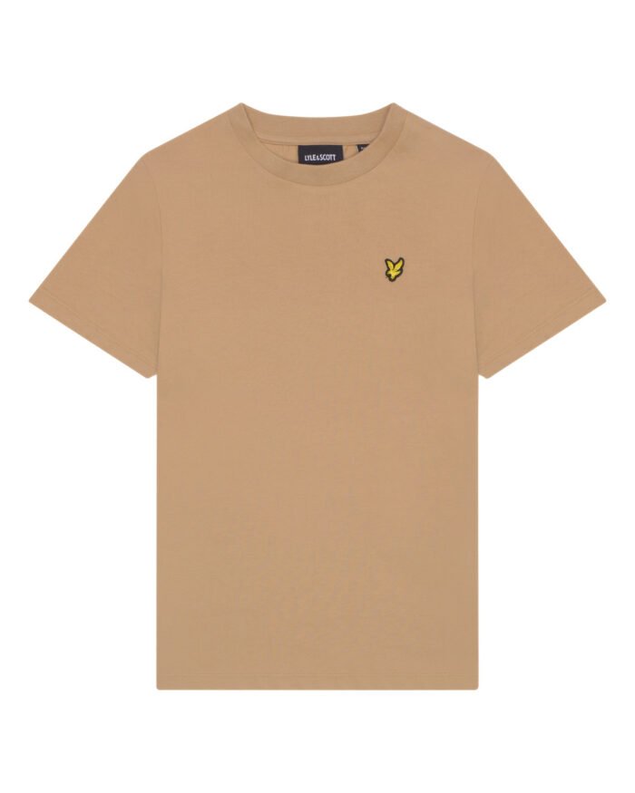 Lyle & Scott T-shirt plain - W122 Zand Storm Lyle & Scott T-shirt plain - W122 Zand StormMateriaal Body Shell 100% Cotton