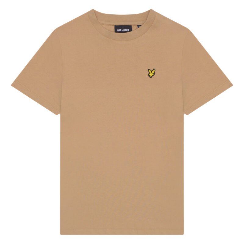 Lyle & Scott T-shirt plain - W122 Zand Storm Lyle & Scott T-shirt plain - W122 Zand StormMateriaal Body Shell 100% Cotton