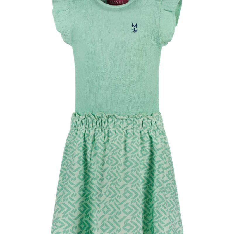MAYCE Meisjes jurk - Mint groen MAYCE Meisjes jurk - Mint groenMateriaal 95% katoen