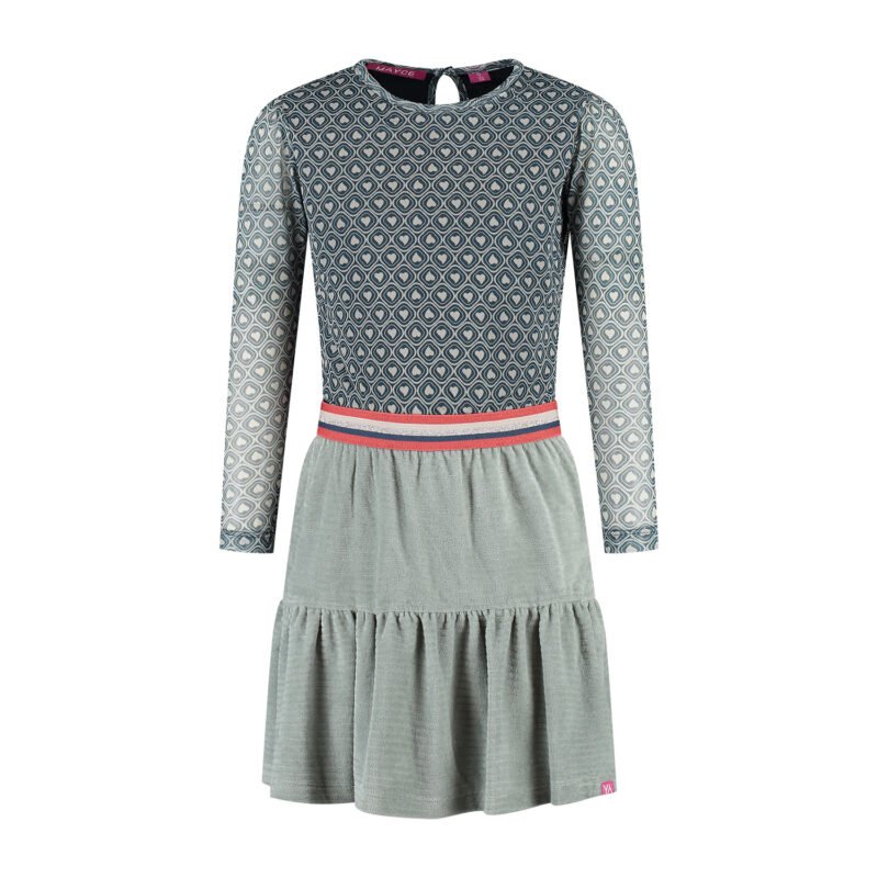 MAYCE Meisjes jurk mesh - Hartjes MAYCE Meisjes jurk mesh - HartjesMateriaal 65% CO