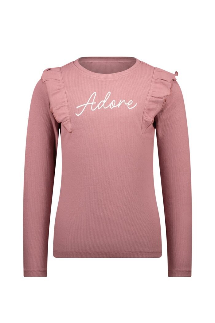 MAYCE Meisjes shirt rib ruffel - Lilac MAYCE Meisjes shirt rib ruffel - LilacMateriaal 60% CMIA