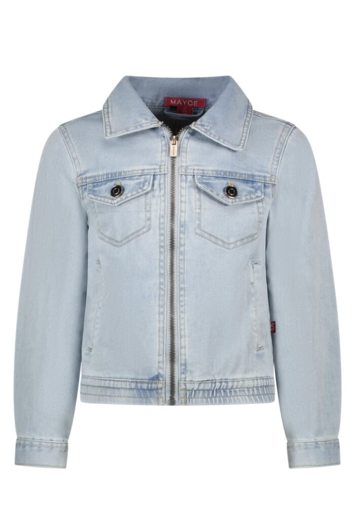 MAYCE Meisjes spijkerjasje - Licht denim MAYCE Meisjes spijkerjasje - Licht denimMateriaal denim