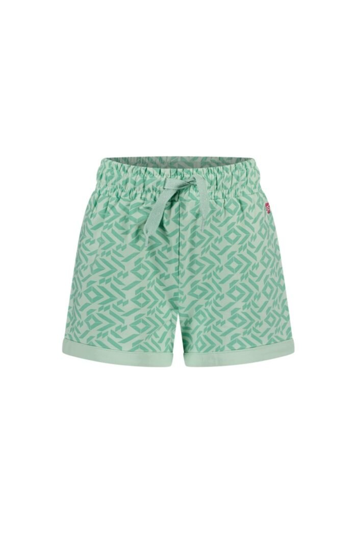 MAYCE Meisjes sweat short - Mint groen AOP MAYCE Meisjes sweat short - Mint groen AOPMateriaal 95% sweat