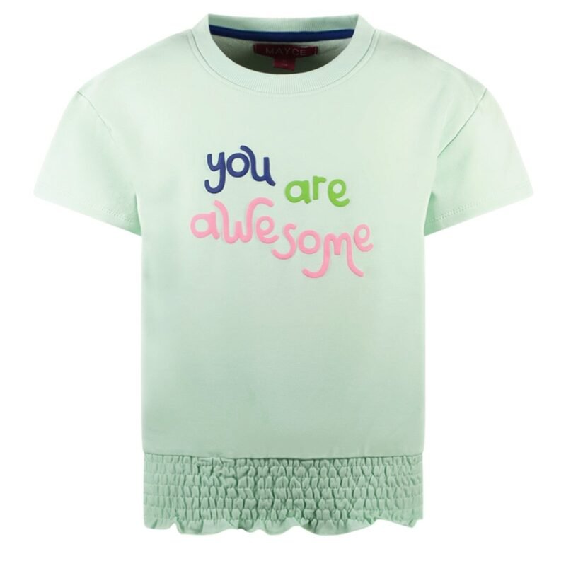MAYCE Meisjes sweat top - Mint groen MAYCE Meisjes sweat top - Mint groenMateriaal 95% sweat