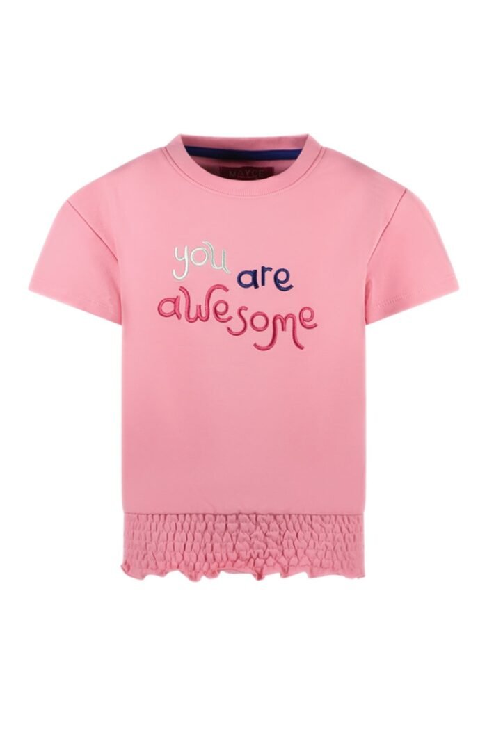 MAYCE Meisjes sweat top - Roze MAYCE Meisjes sweat top - RozeMateriaal 95% sweat