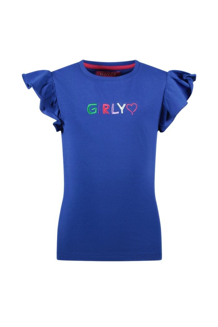 MAYCE Meisjes t-shirt - Twilight blauw MAYCE Meisjes t-shirt - Twilight blauwMateriaal 95% katoen