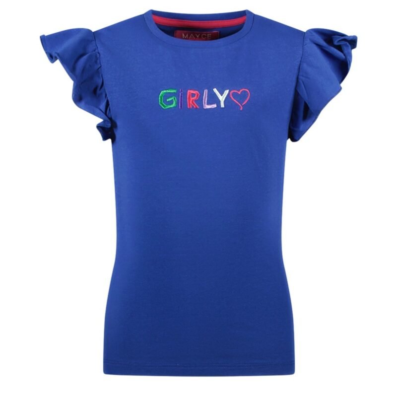 MAYCE Meisjes t-shirt - Twilight blauw MAYCE Meisjes t-shirt - Twilight blauwMateriaal 95% katoen