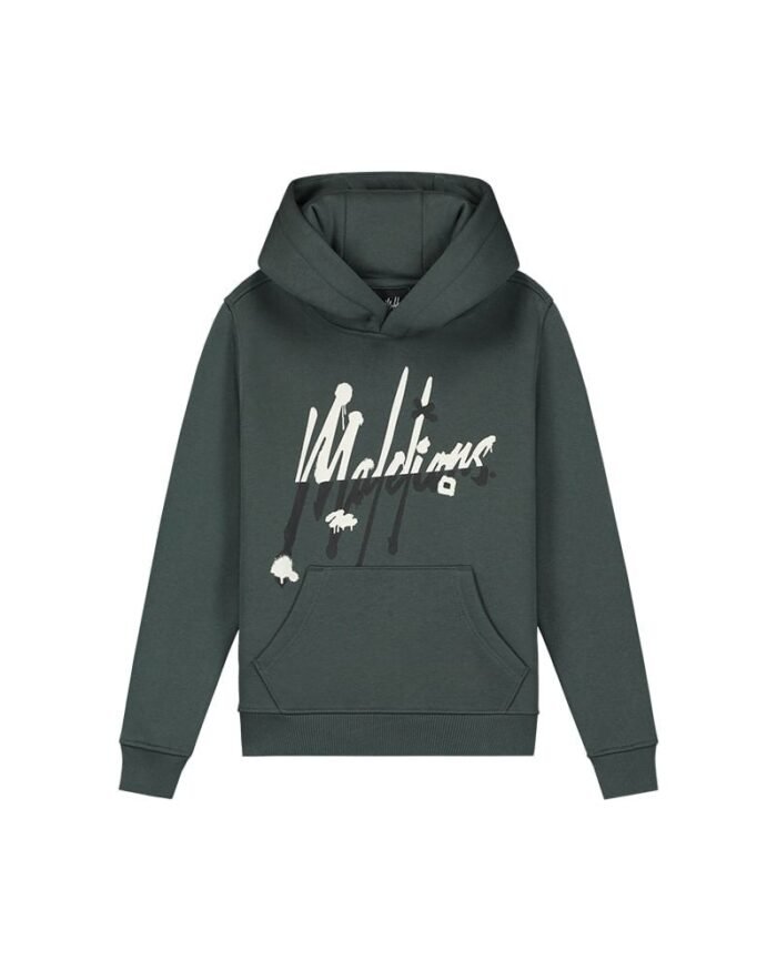 Malelions Hoodie graffiti split - Teal / Off wit Malelions Hoodie graffiti split - Teal / Off witMateriaal 70% Cotton