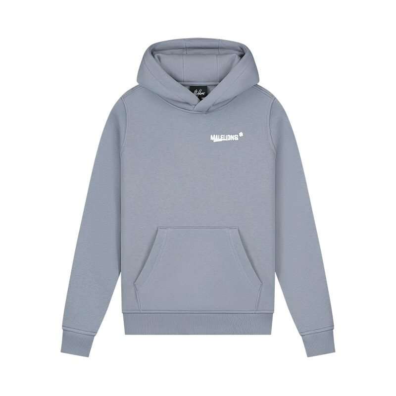 Malelions Hoodie inked - Ice blauw / Wit Malelions Hoodie inked - Ice blauw / WitMateriaal 70% Cotton
