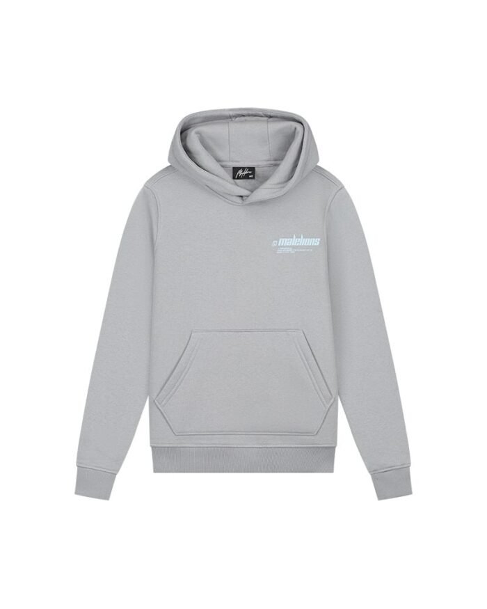 Malelions Hoodie worldwide - Aqua grijs/mint Malelions Hoodie worldwide - Aqua grijs/mintMateriaal 100% COTTON