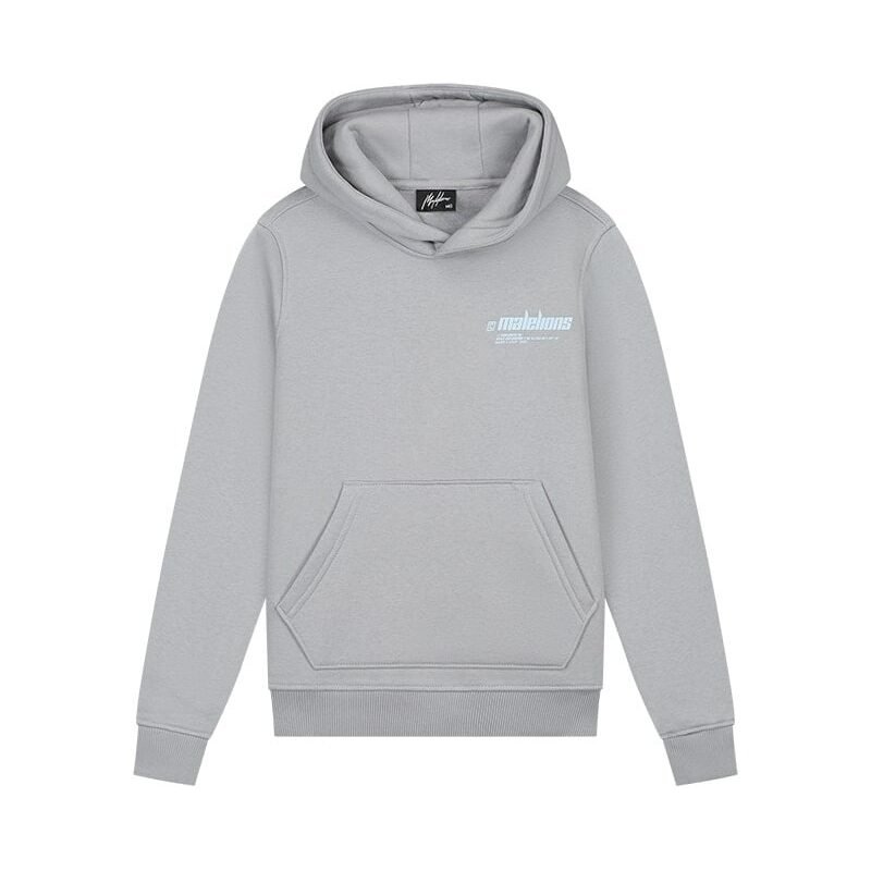 Malelions Hoodie worldwide - Aqua grijs/mint Malelions Hoodie worldwide - Aqua grijs/mintMateriaal 100% COTTON