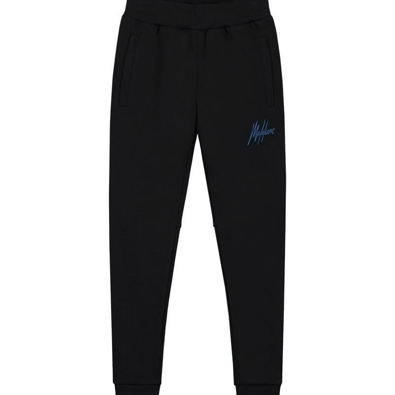 Malelions Sweat broek signature gestreept - Zwart / Kobalt blauw Malelions Sweat broek signature gestreept - Zwart / Kobalt blauwMateriaal 70% Cotton