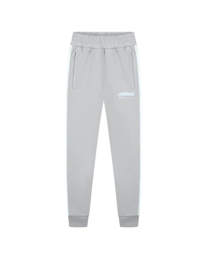 Malelions Sweat broek worldwide - Aqua grijs/mint Malelions Sweat broek worldwide - Aqua grijs/mintMateriaal 100% COTTON