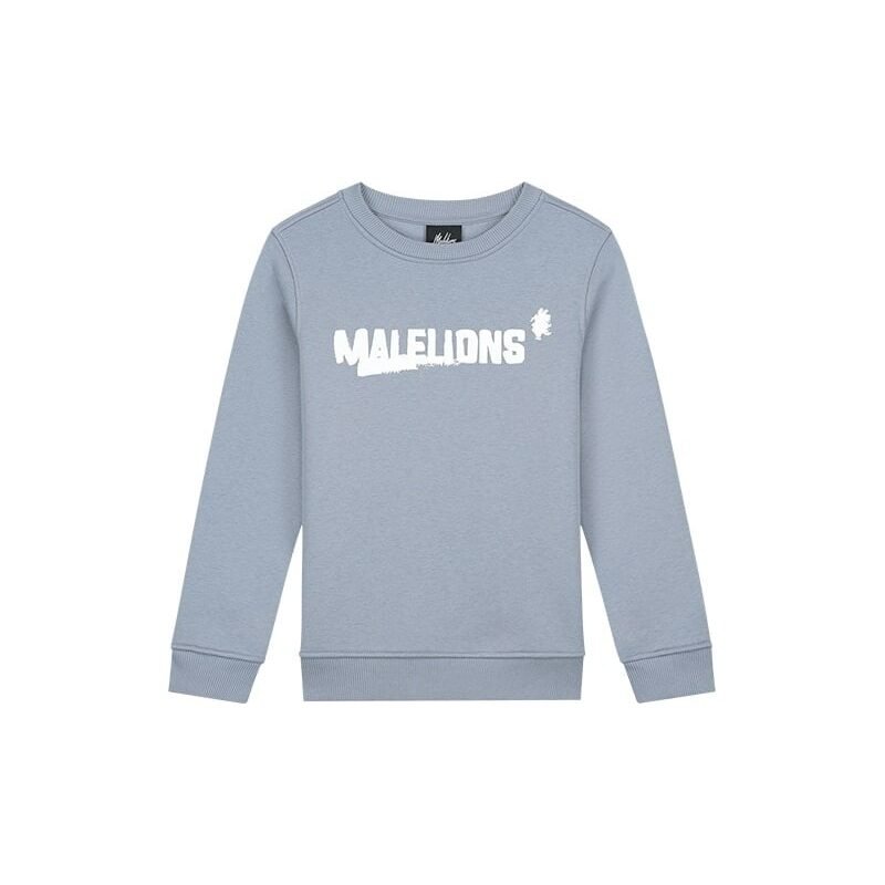 Malelions Sweater inked - Ice blauw / Wit Malelions Sweater inked - Ice blauw / WitMateriaal 70% Cotton