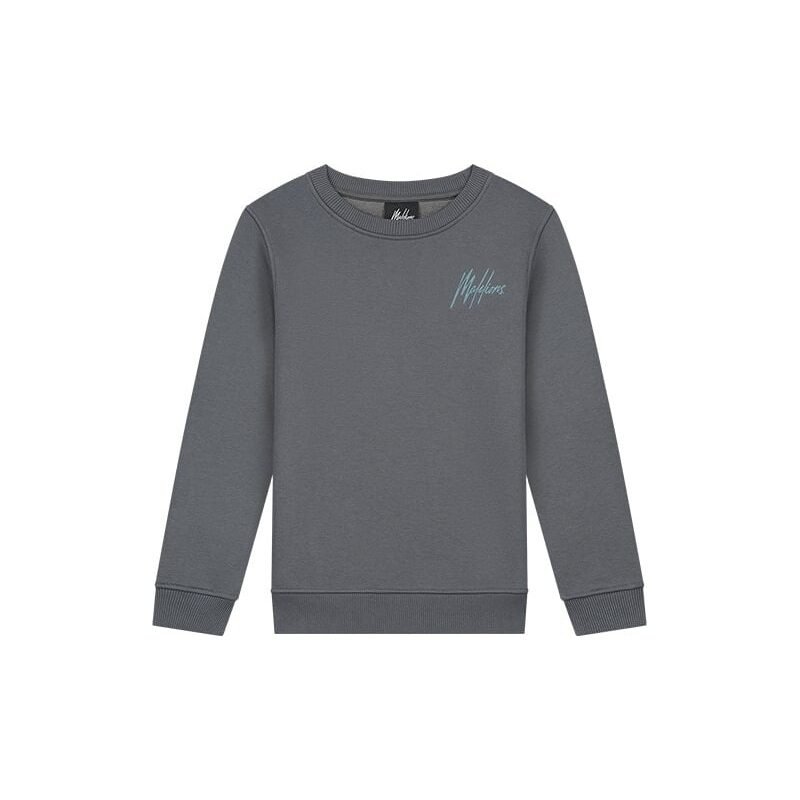 Malelions Sweater signature gestreept - Donker grijs / Ice blauw Malelions Sweater signature gestreept - Donker grijs / Ice blauwMateriaal 70% Cotton