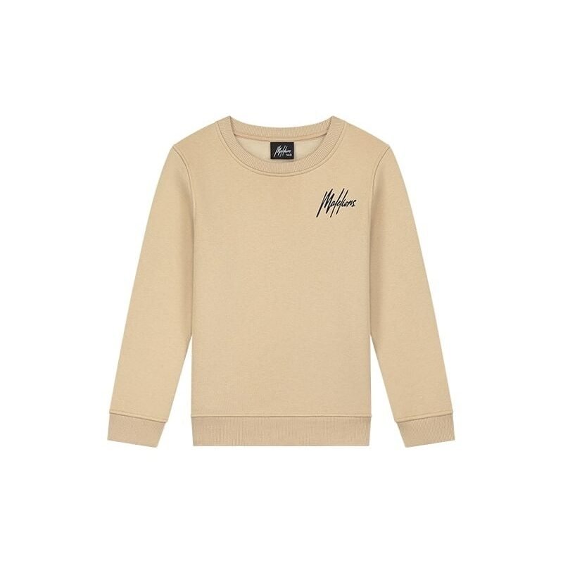 Malelions Sweater signature gestreept - Licht bruin / Navy blauw Malelions Sweater signature gestreept - Licht bruin / Navy blauwMateriaal 70% Cotton