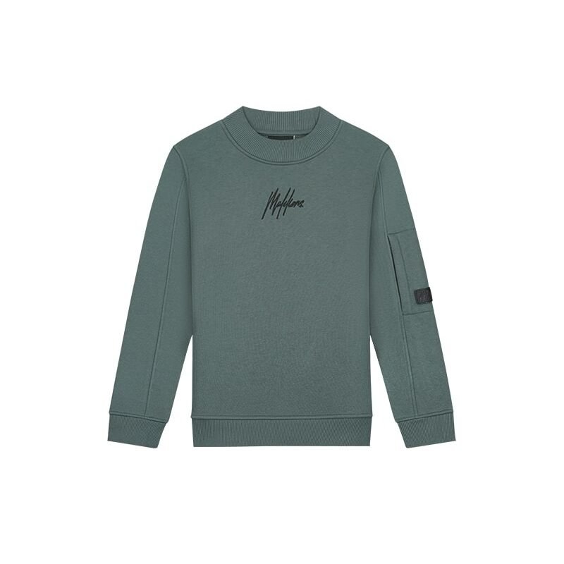 Malelions Sweater turtle - Teal Malelions Sweater turtle - TealMateriaal 70% Cotton