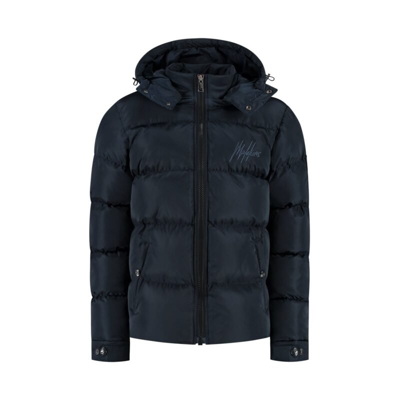 Malelions Winterjas Patch Puffer - Navy blauw Malelions Winterjas Patch Puffer - Navy blauwMateriaal 100% Polyester