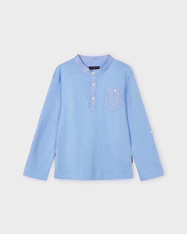 Mayoral Jongens polo shirt - Licht blauw Mayoral Jongens polo shirt - Licht blauwMateriaal