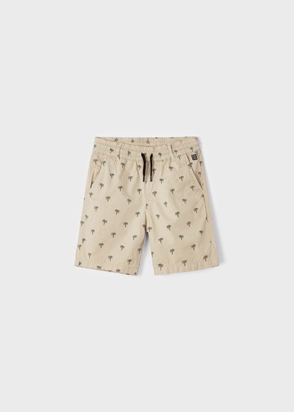 Mayoral Jongens short print - Beige Mayoral Jongens short print - Beige Cotton better