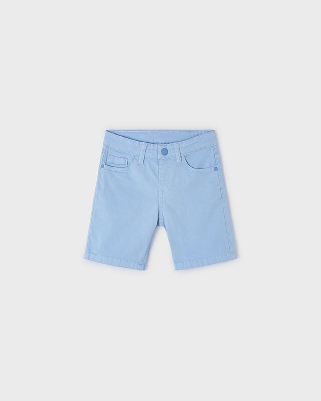 Mayoral Jongens short twill 5-pocket - Powder blu Mayoral Jongens short twill 5-pocket - Powder bluMateriaal