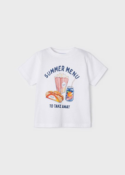 Mayoral Jongens t-shirt - Wit Mayoral Jongens t-shirt - WitCotton better