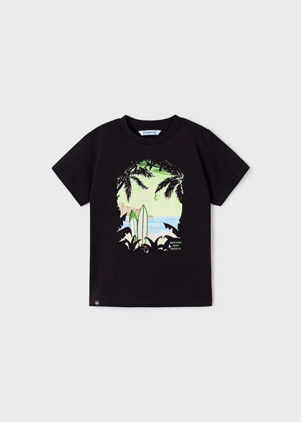 Mayoral Jongens t-shirt - Zwart Mayoral Jongens t-shirt - ZwartCotton better
