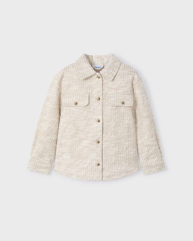 Mayoral Meisjes blouse - Zand Mayoral Meisjes blouse - ZandMateriaal 69% Polyester 29% Cotton 2% Elastane