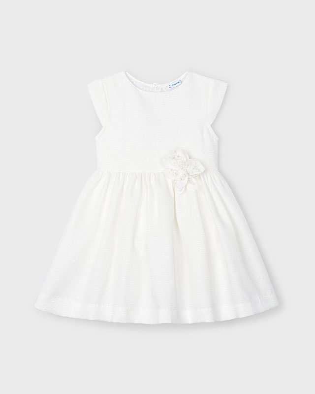 Mayoral Meisjes jurk - Natural Mayoral Meisjes jurk - NaturalMateriaal