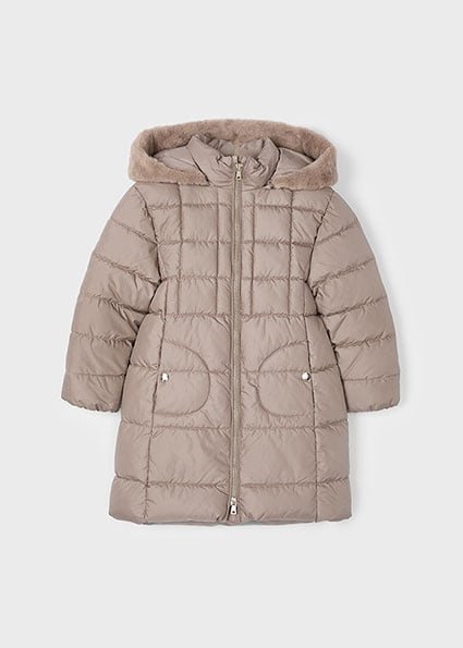 Mayoral Meisjes winterjas lang - Col. Mole Mayoral Meisjes winterjas lang - Col. MoleMateriaal 100% Polyester