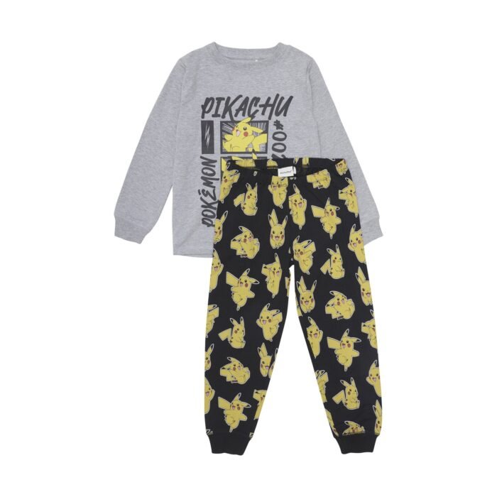 Minymo Jongens pyjama - Grijs melange Minymo Jongens pyjama - Grijs melangeMateriaal 95% Cotton/ 5% Elastane