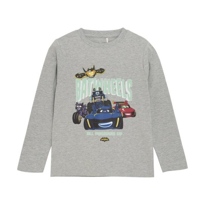 Minymo Jongens shirt - Grijs melange Minymo Jongens shirt - Grijs melangeMateriaal 93% Cotton/ 2% Polyester/ 5% Elastane