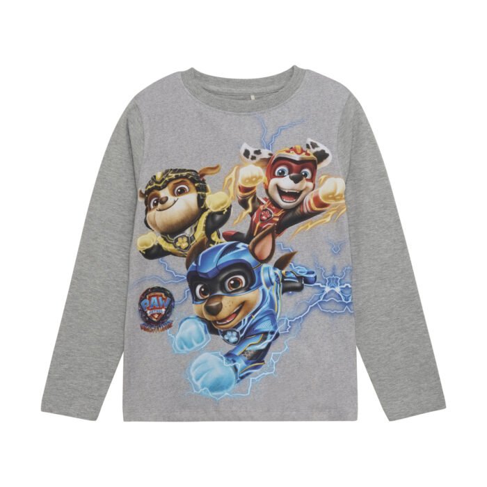 Minymo Jongens shirt Paw Patrol - Licht grijze melange Minymo Jongens shirt Paw Patrol - Licht grijze melangeMateriaal 93% Cotton/ 5% Elastane/ 2% Polyester