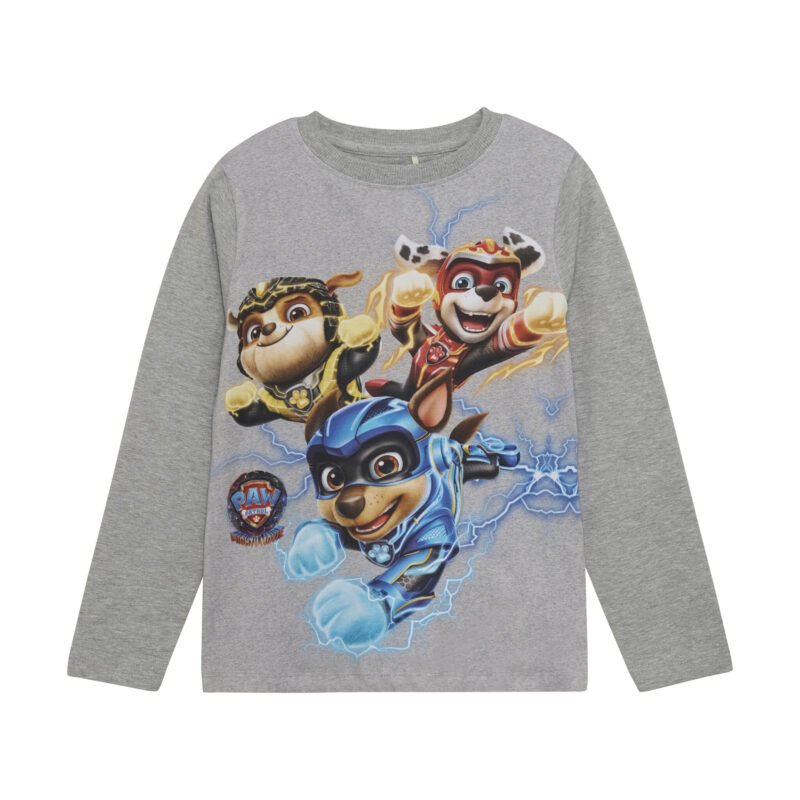 Minymo Jongens shirt Paw Patrol - Licht grijze melange Minymo Jongens shirt Paw Patrol - Licht grijze melangeMateriaal 93% Cotton/ 5% Elastane/ 2% Polyester