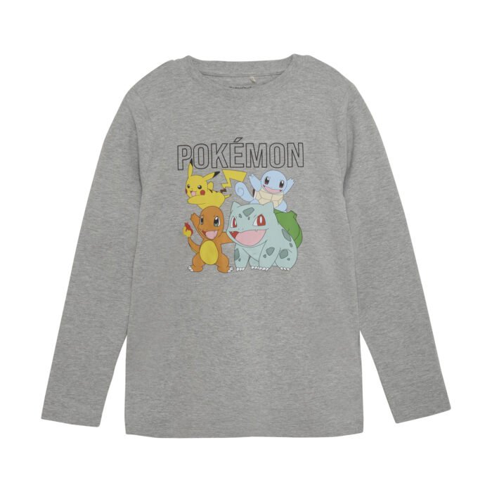 Minymo Jongens shirt Pokemon - Licht grijze melange Minymo Jongens shirt Pokemon - Licht grijze melangeMateriaal 93% Cotton/ 5% Elastane/ 2% Polyester